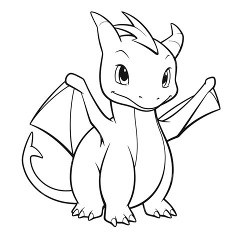 charizard outline|Charizard Vector Art, Icons, and Graphics for Free Download.